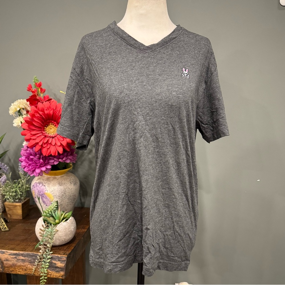 Psycho Bunny Charcoal Tee
